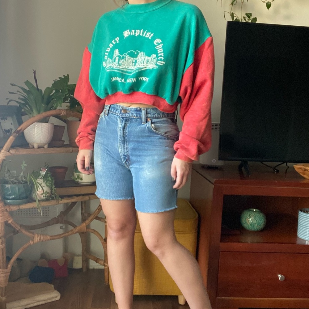 ‼️never worn‼️ Levi’s shorts and recycled sweatshirt!